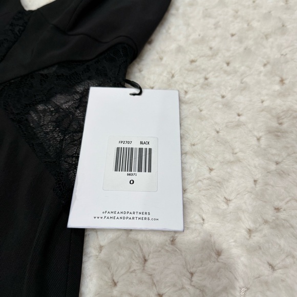 NWT FREE PEOPLE FAME AND PARTNERS THE ABBY BLACK MAXI DRESS - Picture 10 of 10